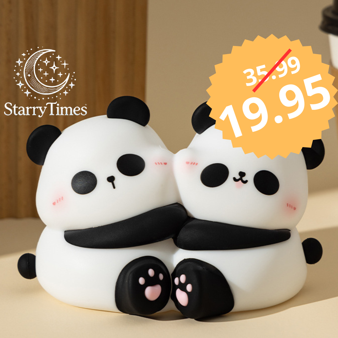 Panda Hugging Small Night Lamp LED Desktop Decoration Night Light